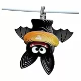 EUGY 650093 Fledermaus, 3D Tier-Puzzle für Kinder und Erwachsene zum Zusammenbauen, DIY Tierfigur, Bastelset ab 6 Jahren, Schwarz