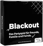 more is more Blackout | Partyspiel - Kartenspiel für Freunde & Familie, Trinkspiel mit 55 Karten, kreatives Wortspiel, Spiel für Spieleabend, Geburtstag, Silvester, JGA, Festival, ab 16 Jahren