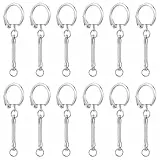 Minkissy 30stüCke SchlüSselanhäNger Mit Schlangenkette Ring Schlangenketten SchlüSselringe Diy Handwerk Taschen ZubehöR Mit Sicheren VerschlüSsen FüR HäNgende ZubehöR
