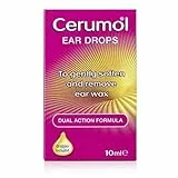 Cerumol Ohrentropfen mit doppelter Wirkung, 10 ml, sanfte Formulierung, lindert Symptome von Ohrenschmalz, macht Ohrenschmalz weich, inklusive Pipette