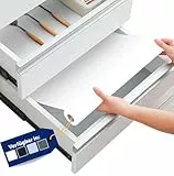 Schubladenmatte von Linda's Essentials (30 x 500 cm) - Antirutschmatte Schubladen Schrankfolie Schrankpapier abwaschbar, Kühlschrank Folie die Schubladen und Regale sauber hält - Zuschneidbar (Weiß)