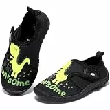 STQ KIDS Badeschuhe Kinder Wasserschuhe Strandschuhe für Jungen Mädchen Schwarzgrün EU20
