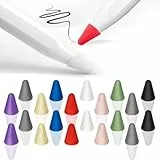 JRYXDS Apple Pencil Spitze 30 Pcs Silikon Spitzen Zubehör Für Apple Pencil 1St & 2Nd Hochempfindlich Nib Silikon Spitze Replacement Tips Apple Bleistift Tipps (10 Colors)
