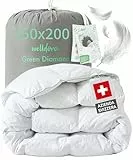 Welldora Comfort Doppel-Bettdecke XL 250 x 200 cm | Ganzjahresdecke warm und weich | 100% natürliche Federn und Daunen | antiallergisch, Oeko-Tex zertifiziert | zur Verwendung mit Bettbezug