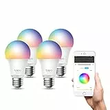 Tapo TP-Link L530E smarte WLAN Glühbirne E27, Mehrfarbrige dimmbare alexa smarte lampe, smart home alexa zubehör,kompatibel mit Alexa,Google Assistant, App,Abläufe und Zeitpläne,Kein Hub notwendig