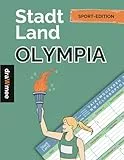 Stadt Land Olympia - Quiz Geschenk für Fans der olympischen Sommerspiele & Winterspiele: Spielblock mit 35 Blatt Din-A4 (Seiten zum Ausschneiden)