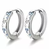 J.Fée Ohrringe Silber 925 Creolen Silber 925 Ohrringe Damen Damenohrringe Schmuck Damen Geschenke für Frauen 1 Paar