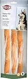 TRIXIE Denta Fun Rolls mit Huhn - Rinderhaut mit Hühnchenfilet ummantelt - 3 Stück - 28 cm - 250 g - Glutenfrei - 31326