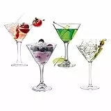Orchid Royal Leerdam Martini-Gläser 25 cl - Transparent, Elegant, Robust und Spülmaschinenfest - 4er Set