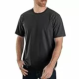 Carhartt Herren Relaxed Fit, schweres, kurzärmliges T-Shirt, Schwarz, L