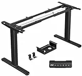 Marsail Elektrischer höhenverstellbarer Schreibtischrahmen mit bürstenlosem Motor, 100 kg Tragfähigkeit Schreibtischbeine für Zuhause & Büro, schwarzer Sitz-Steh-Schreibtischrahmen