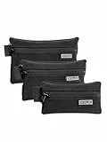 TACTICAL_GEEK Storage A5 EDC Aufbewahrungstaschen-Set, Utility Mehrzweck-Haken und Schlaufen EDC Gadget-Tasche, Trenner Taschenorganisator für den täglichen Gebrauch, Netzartig Schwarz