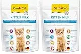 GimCat Kitten Milk Muttermilchersatz - Katzenmilch mit Taurin und Calcium - 1 Beutel (1 x 200 g) (Packung mit 2)