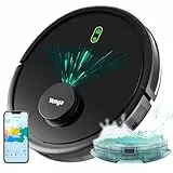 Venga! Roboter-Staubsauger, Bodenreiniger, Lasernavigation, mit App, Schwarz, VG RVC 3002 BK