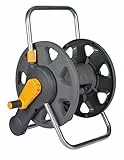 HOZELOCK - 2-in-1 Schlauchtrommel ohne Schlauch 60 M: Freistehend oder an der Wand montiert, leicht zu tragen, trotzdem robust und langlebig. Flexibler Einsatz im Garten [2475R0000]