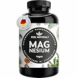 Magnesium hochdosiert Kapseln - 365 Stück (Jahresvorrat) - 664mg je Kapsel, davon 400mg elementares Magnesium - höherer Gehalt als andere Magnesiumformen - Laborgeprüft & Vegan