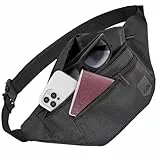 RUVO® Bauchtasche Herren und Damen | Diebstahlsichere Bauchtasche | Outdoor Gürteltasche Herren & Damen | für Reisen, Sport, Festival & alle Aktivitäten geeignet