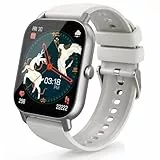 Conyat Smartwatch mit Bluetooth Anrufe, 1,85' Smart Watch, IP68 Wasserdicht für Android/iOS Cremefarben