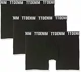 TOM TAILOR Denim Herren Hipster Boxershorts im 3er-Pack mit Stretch 29999 - Black S