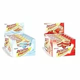 Dextro Energy Müsliriegel - kohlenhydratreicher Riegel - Joghurt - 25 x 35 g & Müsliriegel - 25x35g - Erdbeere, Strawberry - Riegel mit Kohlenhydraten als Alternative zum Schokoriegel