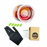 VGEBY Professionelles Yoyo, Reaktionsfähiges Aluminium-Dual-Mode-Yoyo für und Erwachsene mit Hochgeschwindigkeitslager, Perfekt für 8–12 Tricks (Rot-Gelb-Silber)