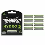 WILKINSON SWORD - Hydro 3 Rasierklingen für Männer | Feuchtigkeitsspendendes Gel | Packung mit 8 Rasierklingen