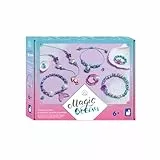 Janod - 6 Schmuckstücke zum Erstellen - Thema Meerjungfrauen - Magic Ocean - Kreativset für Kinder - Förderung der Feinmotorik und Konzentration – Ab 6 Jahren – J09126