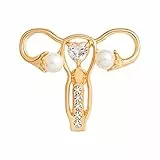 Damen-Brosche in Form eines Gebärmutters, Eierstock-Anhänger, Halskette, feministisches Medizin-Symbol, Frauenarzt, Krankenschwester, Geschenk, Schmuck, Langlebigkeit
