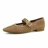 Paul Green Damen, Frauen Riemchenballerinas,Slip-ons,spangenballerinas,Mary-Jane,weiblich,Lady,Ladies,Women's,Woman,BRAUN (BRAUN),38 EU / 5 UK