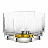 SCHOTT ZWIESEL Whiskyglas Simple (6er-Set), geradliniger Tumbler für Whisky, spülmaschinenfeste Tritan-Kristallgläser, Made in Germany (Art.-Nr. 123664)