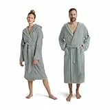 Möve Superwuschel Bademantel mit Kapuze in Gr. XL aus 100% Baumwolle, tea