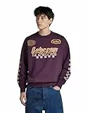 G-Star RAW Herren Moto Sport Graphic Loose Sweatshirt, Purpur (lt Maze D23895-B782-8880), M