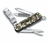 Victorinox Schweizer Taschenmesser, Nail Clip 580, Multitool, Maniküre, Pediküre, 8 Funktionen, Kleine Klinge, Nagelfeile, Nagelreiniger, Camouflage