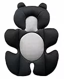 Storchenbeck Babyautositz kissen Autositz-Einsatz Sitzauflagen Universal für Kinderwagen Autositz Hochstuh (schwarz)