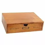 AKLOSIPY Nal Desktop-Aufbewahrung mit Einzelschubladen-Design für Ordnung – Elegante Japanische Holz-Aufbewahrungsbox, Japanische Schublade, Aufbewahrungsbox aus Holzmaterial, Einzelne Schublade,
