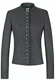 Heimatgwand Damen Elisabeth Trachtenjacke, Schiefer grün, 38