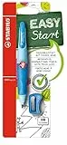 STABILO - Ergonomischer Druck-Bleistift für Rechtshänder - EASYergo 3.15 in hellblau/dunkelblau - Einzelstift - inklusive 1 dicken Mine - Härtegrad HB & Spitzer