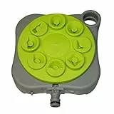 Xclou Rasensprenger zur Gartenbewässerung - Sprinkleranlage für den Garten Sprinkler, Grau/Grün, 20 x 4 x 17.5 cm