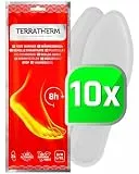 TerraTherm Wärmesohlen luftaktiviert – 8h warme Füße – 5, 10 oder 30 Paar Sohlenwärmer – 100% natürliche Wärme – wärmende Schuheinlagen - 10 Paar XL