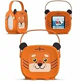 tigermedia tigerbox MINI - Tiggi Tiger | Inkl. 2 Wochen tigertones Zugang | Hörspielbox für kleine Kinder | Mit Offline-Modus, Lautstärkebegrenzung, Kopfhöreranschluss | Kompatibel mit tigercards