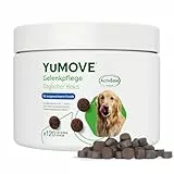 YuMOVE Grünlippmuschel Hund 120 Kausnacks für Ältere Hunde 8+ Jahre - Dreifachwirkung 150mg Patent Angemeldet ActivEase Komplex Jeder Kausnack + Fischöl - Hochwertiger gelenk- & knochenschutz & Pflege