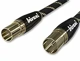 bivani Antennenkabel 2 Meter Premium - Koaxial M/F, Koaxialkabel, Fernsehkabel, Kabelfernsehen, Radio, DVB-T, DVB-T2, DVB-C, DVB-S, DVB-S2, DAB - FullHD, UltraHD, UHD, HDTV, TV - Elite-Series - 2M