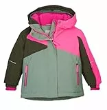 first instinct by killtec Kinder Skijacke/Funktionsjacke mit Kapuze und Schneefang FISW 41 MNS SKI JCKT, blasses oliv, 122/128, 43388-000