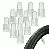 10 Stück Ventilkappen Fahrrad Ventilkappen,Fahrradventil Kappe,Französisches Fahrrad Ventile Reifenventil-Kappen Presta Ventil Adapter Rad Ventile für Reifen Dunlop Mountainbike Ventildeckel (Weiß)
