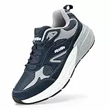 FitVille Sneaker Herren Laufschuhe Extra Weit Sportschuhe rutschfeste Turnschuhe Atmungsaktiv Straßenlaufschuhe Outdoor Jogging Fitness Bequeme Walking Schuhe Breite Füße,Blau,42.5 EU,Weit