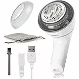 Duronic FS16USB Fusselrasierer, wiederaufladbarer Fusselentferner, verstellbarer Griff, für Pullover, Wolle und Seide geeignet, ergonomisches Design