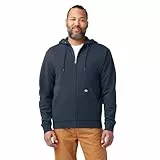 Dickies Herren Kapuzenpullover mit Durchgehendem Reißverschluss Fleece-Jacke, Dunkles Marineblau, Medium