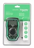 Schneider Electric Thorsman Digital Multimeter mit LCD-Display, beleuchtet, Kategorie 3, 600V, Batterie 9V, grün, Artikelnummer IMT23222