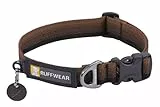 Ruffwear Front Range-Halsband, Hundehalsband mit V-Ring, längenverstellbares Haustier-Hundehalsband, bequemer weicher Stoff, Haustierhalsband mit Hundeleinen-Befestigungsring, Moonlight Fade 14'-20'
