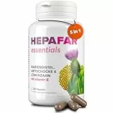 Sensilab Leber Kur – 120 Hochdosierte Mariendistel Kapseln für 120 Tage – LeberKur, Leber Komplex & Fettstoffwechsel – Mariendistel, Artischocke, Löwenzahn, Vitamin E – 80% Silymarin – Hepafar